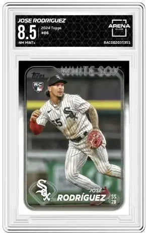 2024 Topps Jose Rodriguez #86 RC Baseball Arena Club 8.5 - Baseball Card Single
