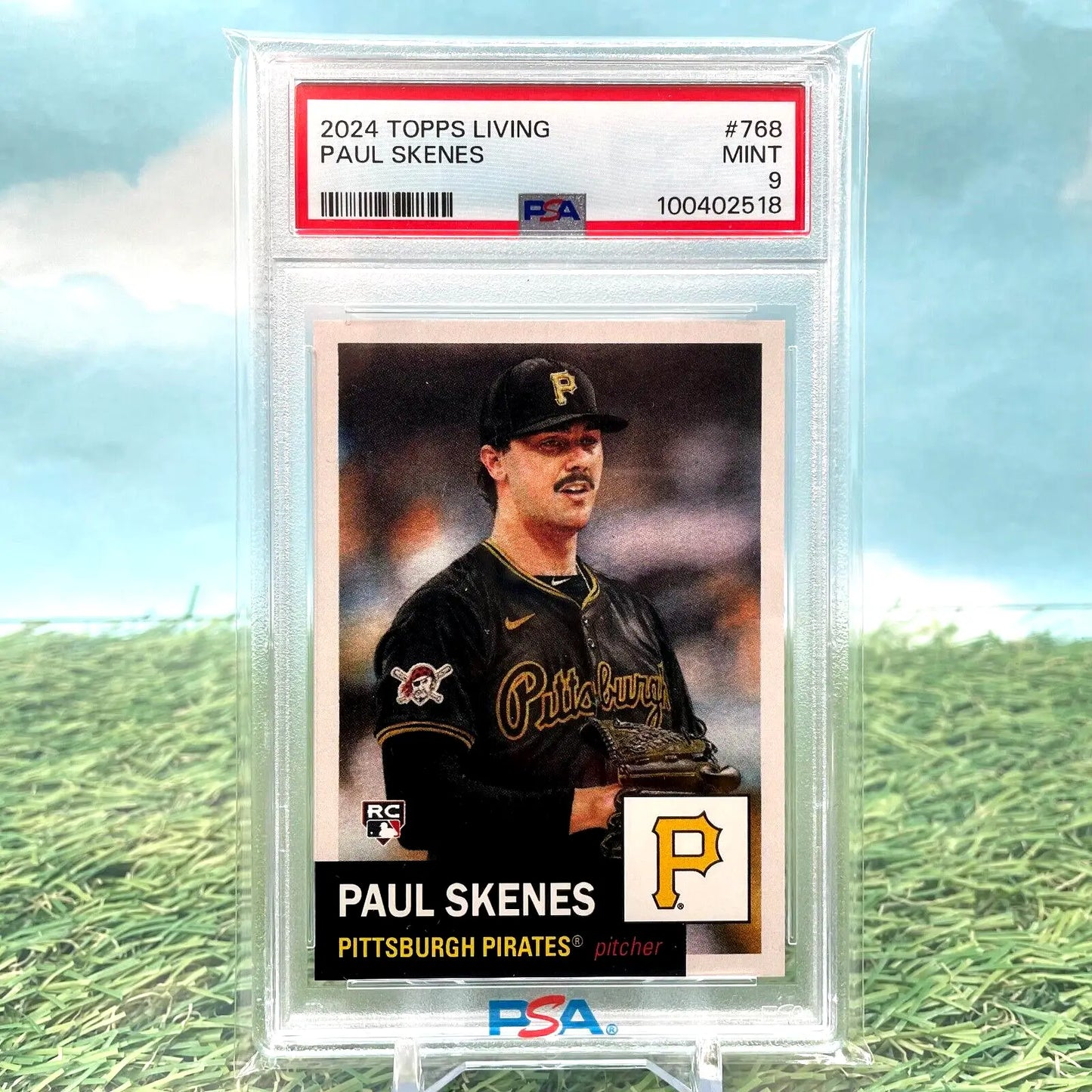 2024 TOPPS LIVING PAUL SKENES RC #768 Pirates PSA 9