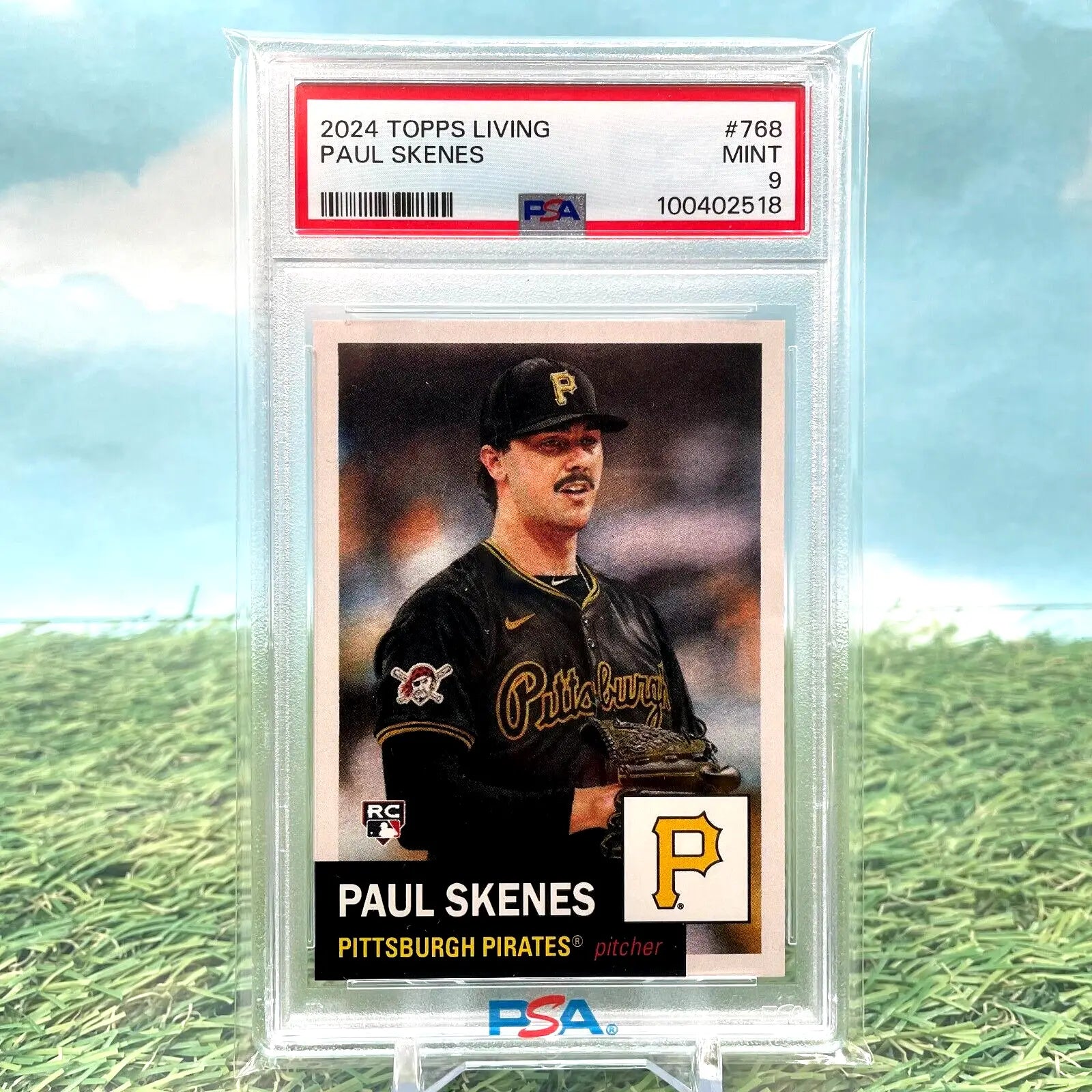 2024 TOPPS LIVING PAUL SKENES RC #768 Pirates PSA 9