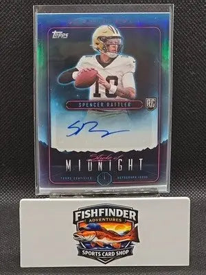2024 Topps Midnight - Stroke of Midnight Autographs Spencer Rattler #SMA-SR (AU, - Football Card Single