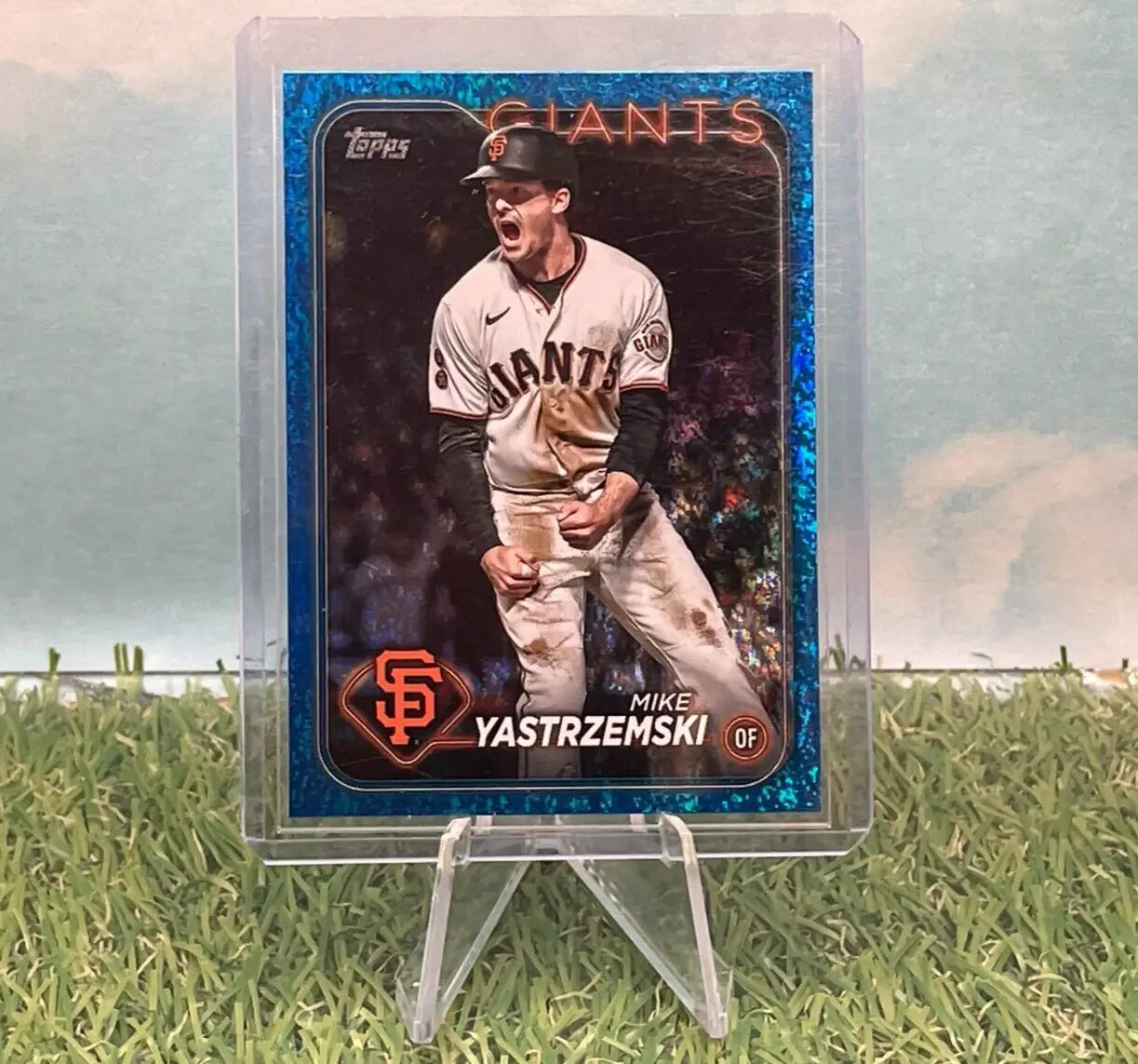 Topps Mike Yastrzemski Blue Foil 530/999 San Francisco Giants Baseball Card