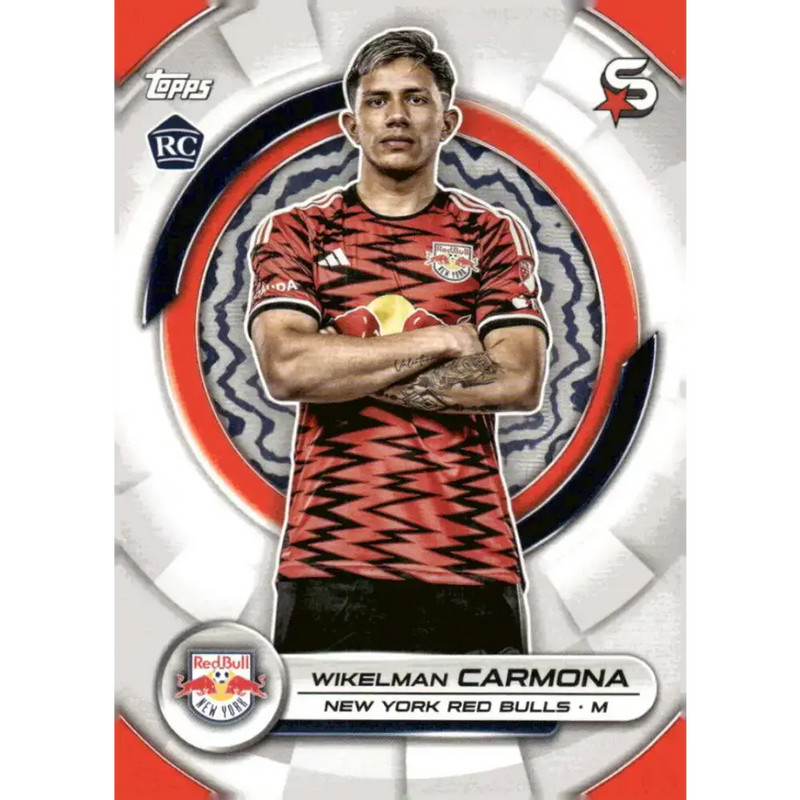 2024 Topps MLS Superstars #121 Wikelman Carmona NM-MT RC Rookie New York Red Bulls Soccer Card - Soccer Card Single