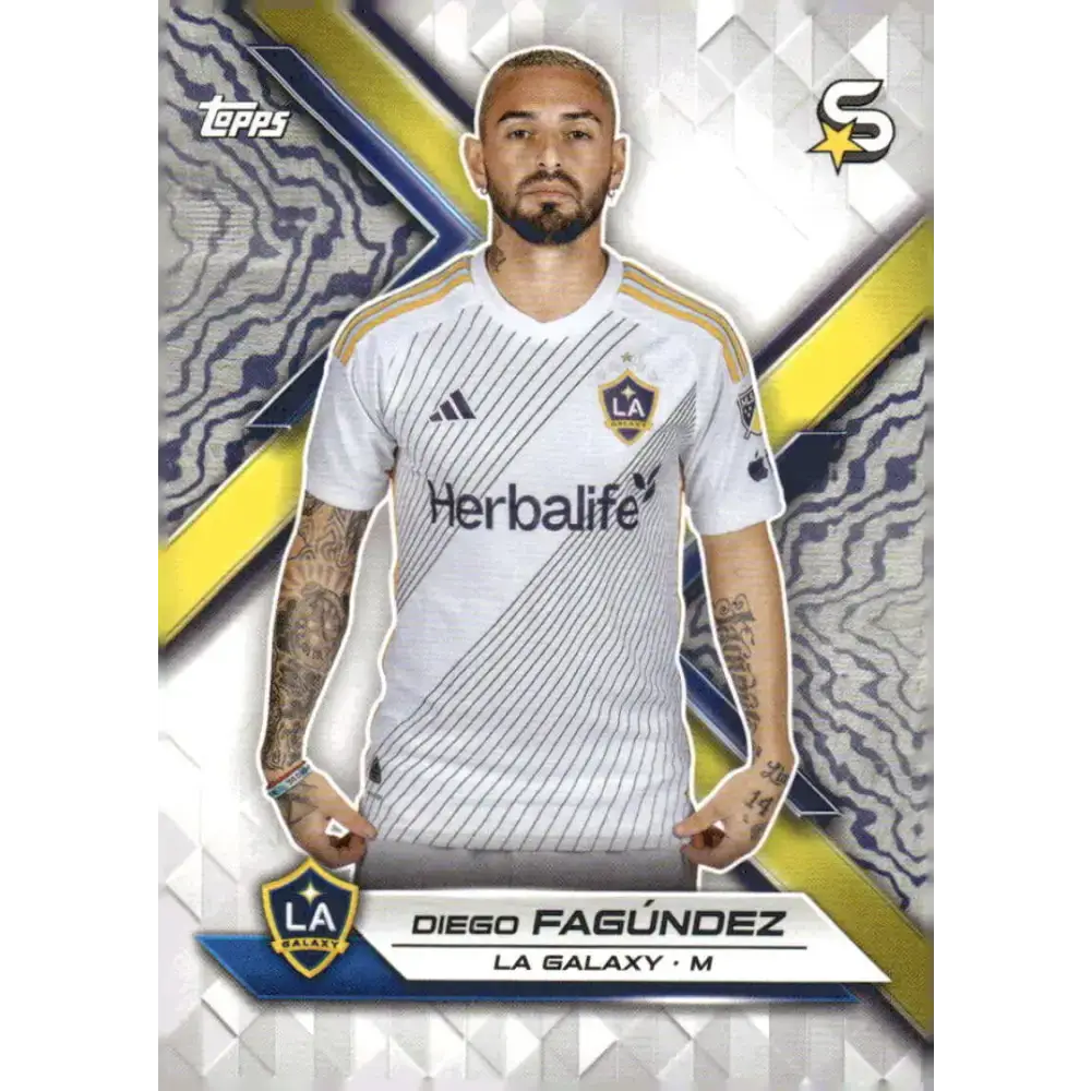 2024 Topps MLS Superstars #123 Diego Fagundez NM-MT LA Galaxy Soccer Card - Soccer Card Single