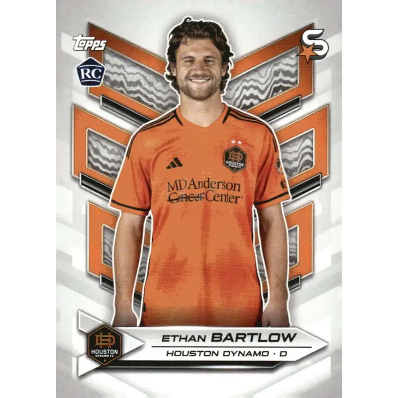 2024 Topps MLS Superstars #143 Ethan Bartlow NM-MT RC Rookie Houston Dynamo Soccer Card - Soccer Card Single
