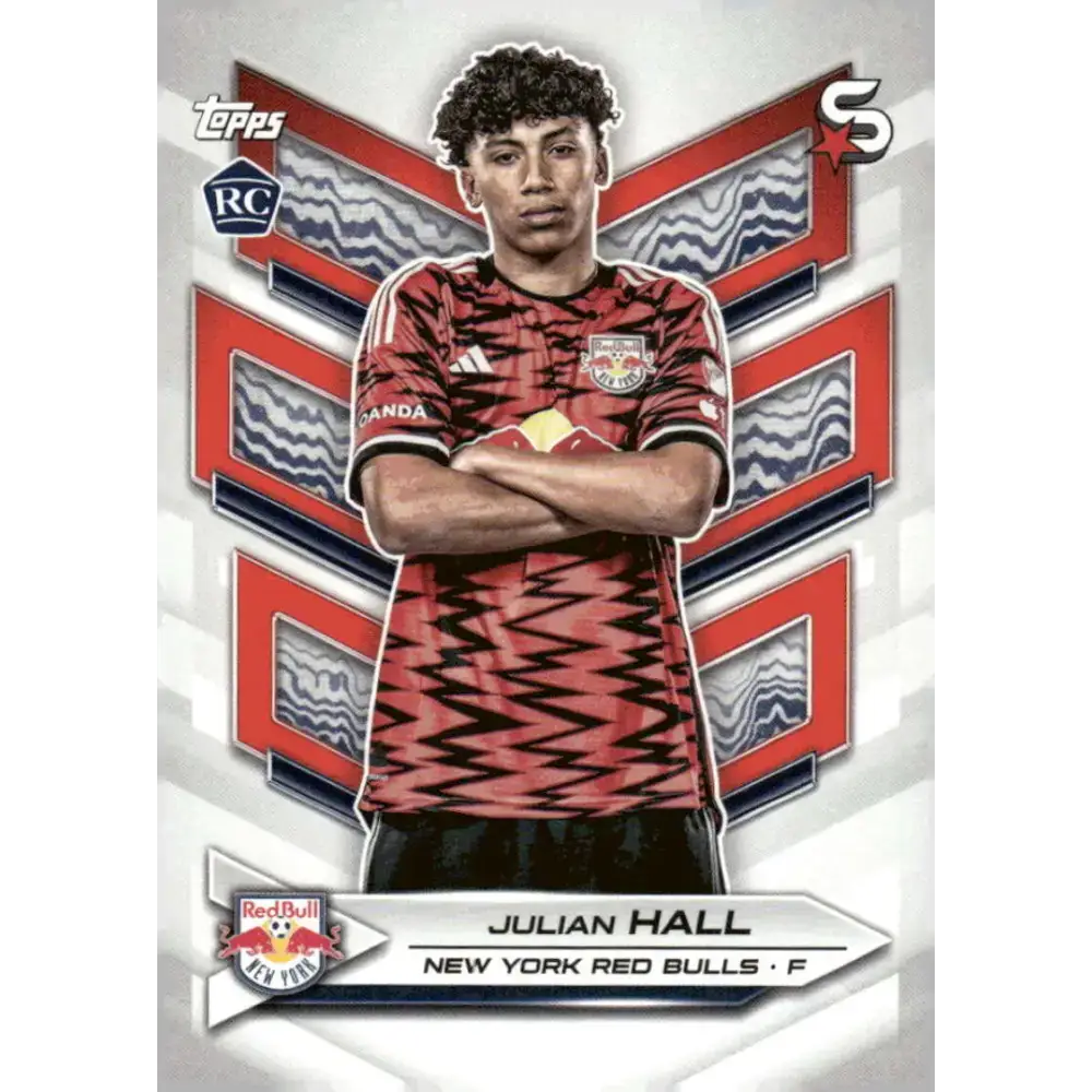 2024 Topps MLS Superstars #172 Julian Hall NM-MT RC Rookie New York Red Bulls Soccer Card - Soccer Card Single