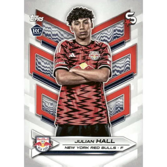 2024 Topps MLS Superstars #172 Julian Hall NM-MT RC Rookie New York Red Bulls Soccer Card - Soccer Card Single