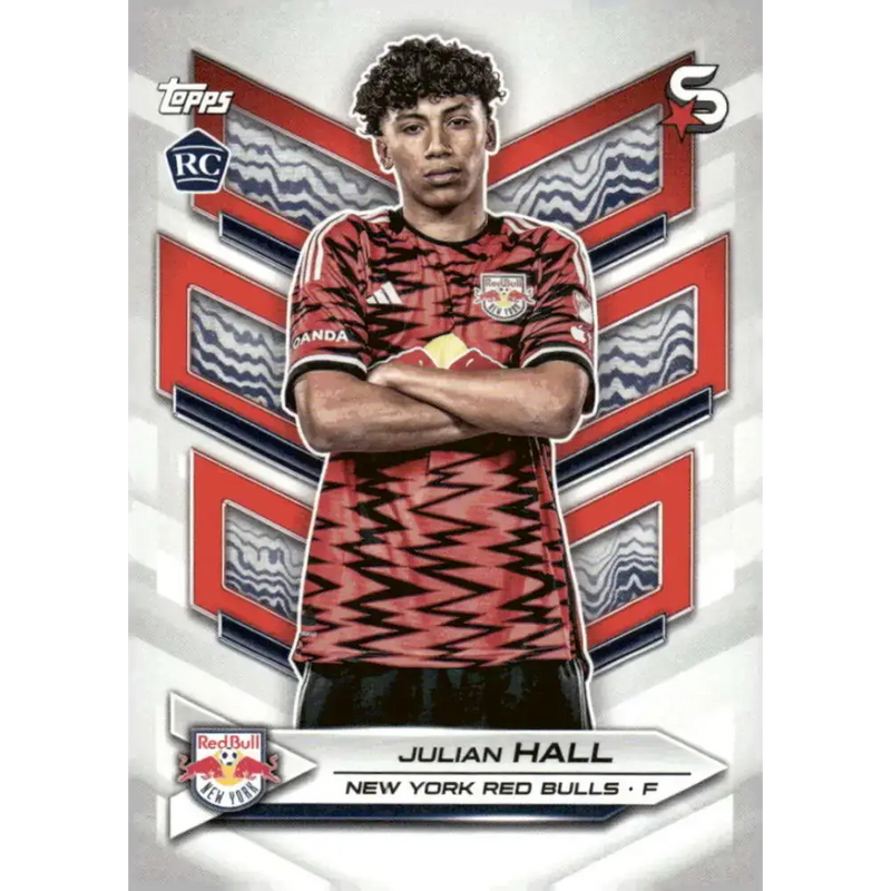 2024 Topps MLS Superstars #172 Julian Hall NM-MT RC Rookie New York Red Bulls Soccer Card - Soccer Card Single