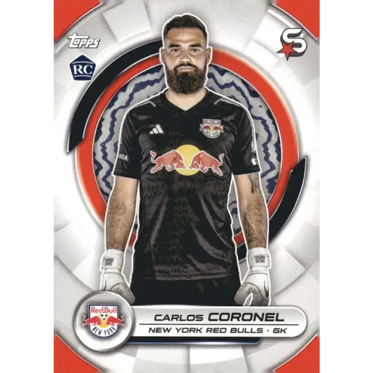 2024 Topps MLS Superstars #174 Carlos Coronel NM-MT RC Rookie New York Red Bulls Soccer Card - Soccer Card Single