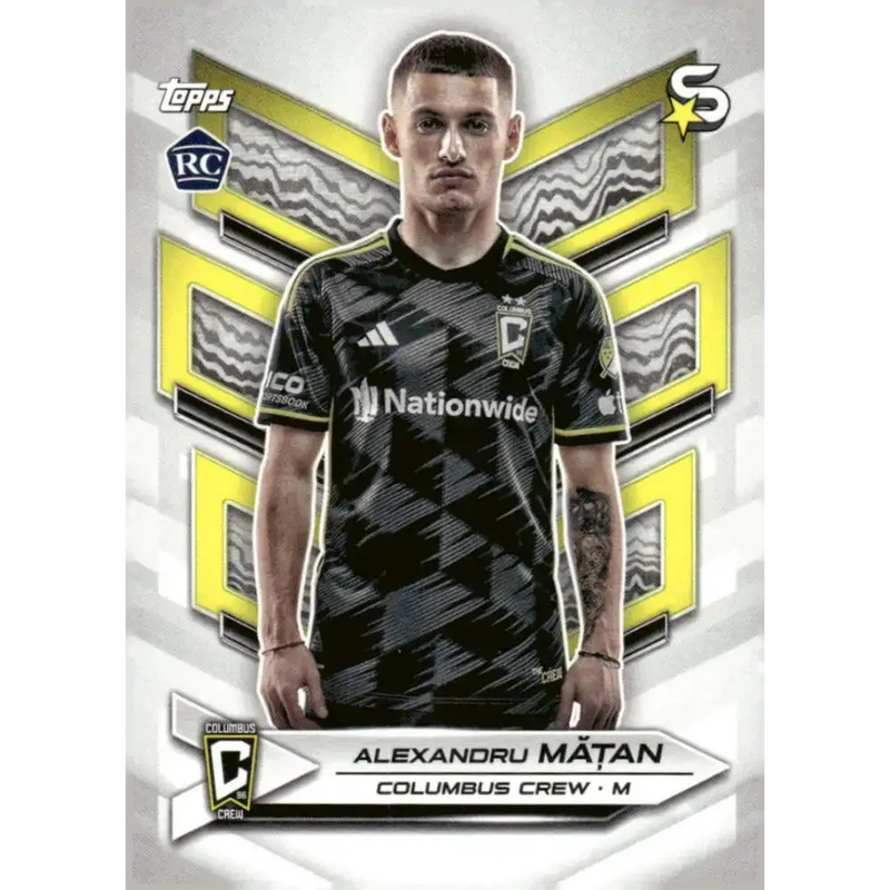2024 Topps MLS Superstars #192 Alexandru Matan NM-MT RC Rookie Columbus Crew Soccer Card - Soccer Card Single