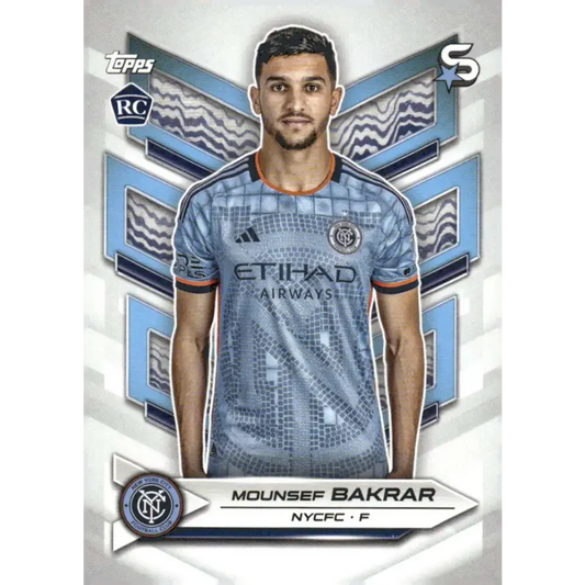 2024 Topps MLS Superstars #35 Mounsef Bakrar NM-MT RC Rookie NYCFC Soccer Card - Soccer Card Single