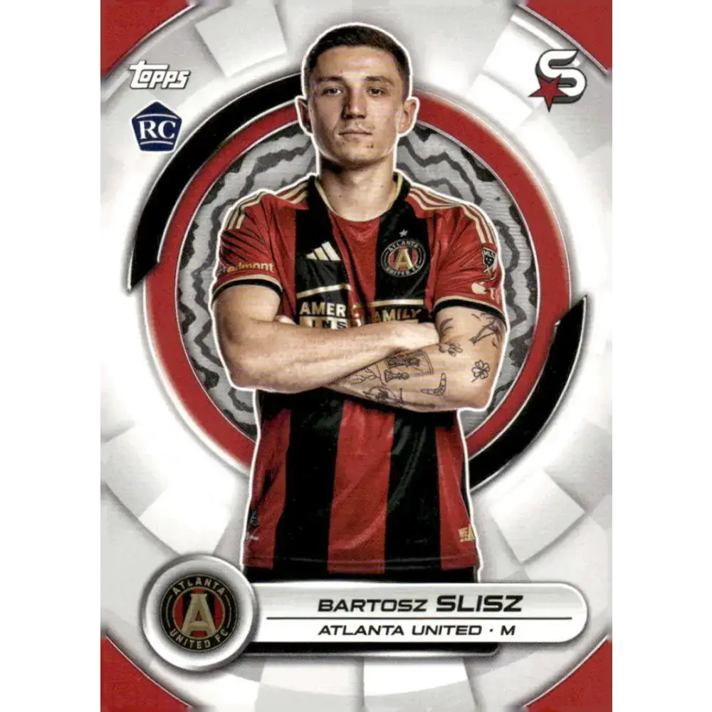 2024 Topps MLS Superstars #62 Bartosz Slisz NM-MT RC Rookie Atlanta United Soccer Card - Soccer Card Single