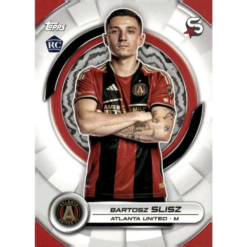2024 Topps MLS Superstars #62 Bartosz Slisz NM-MT RC Rookie Atlanta United Soccer Card - Soccer Card Single