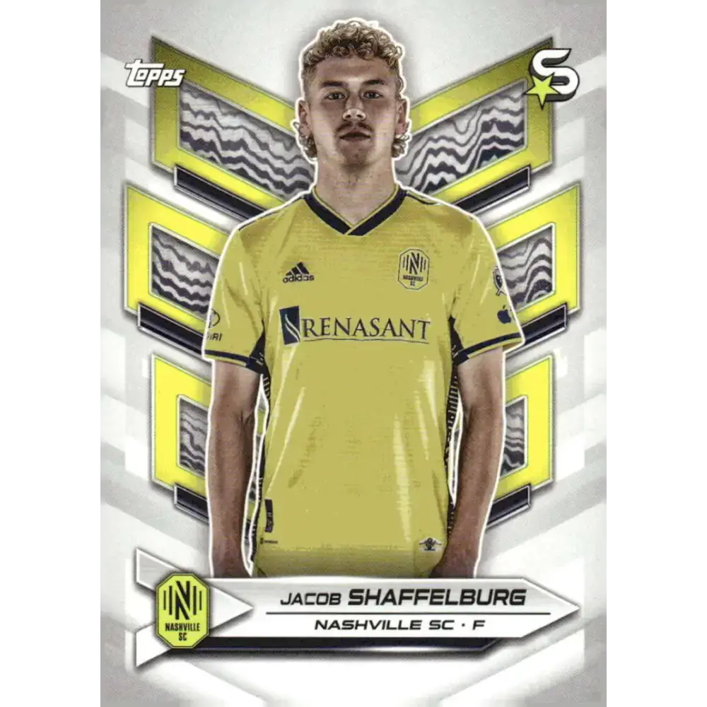 2024 Topps MLS Superstars #95 Jacob Shaffelburg NM-MT Nashville SC Soccer Card - Soccer Card Single