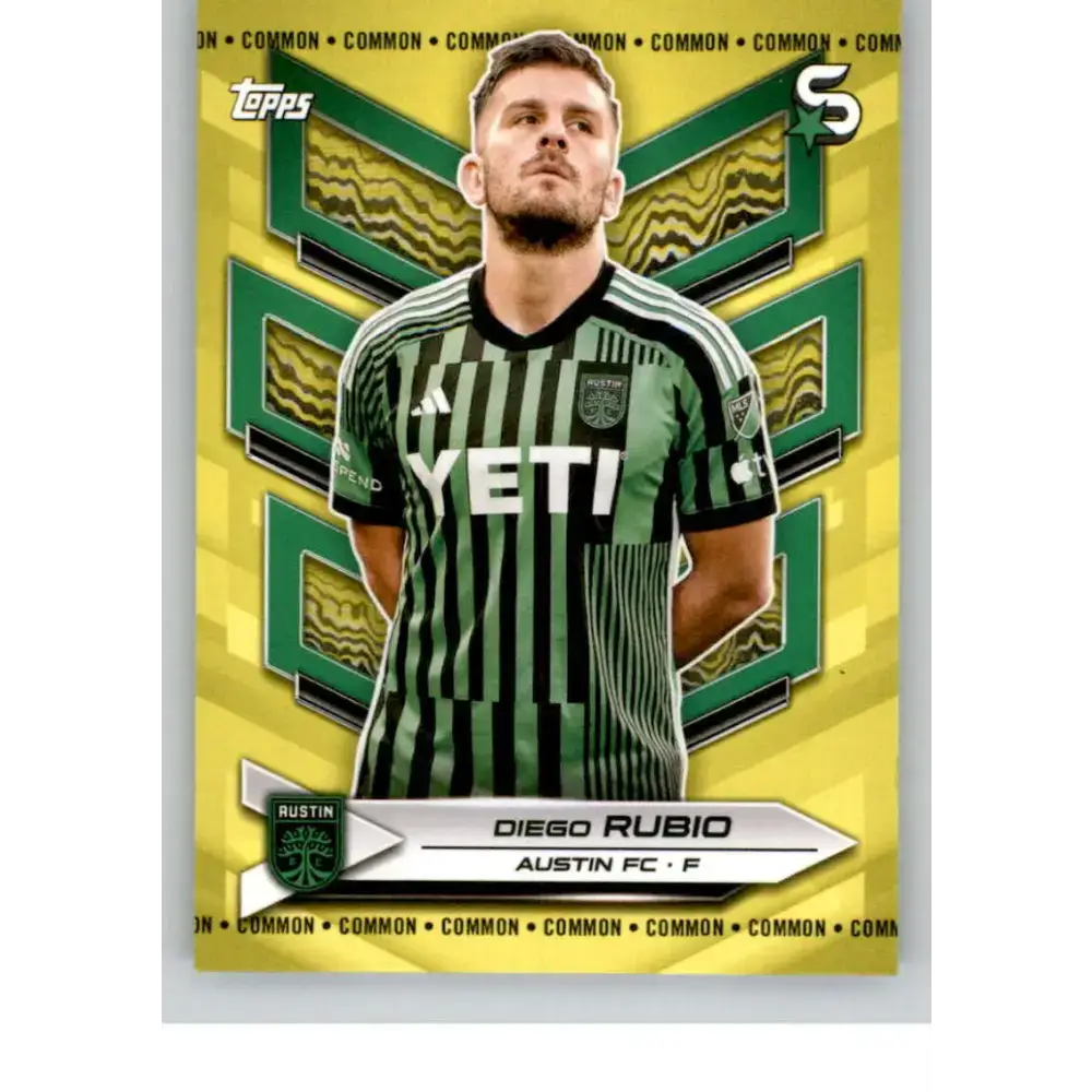 2024 Topps MLS Superstars Common Yellow #113 Diego Rubio NM-MT Austin FC Soccer Card - Soccer Card Single