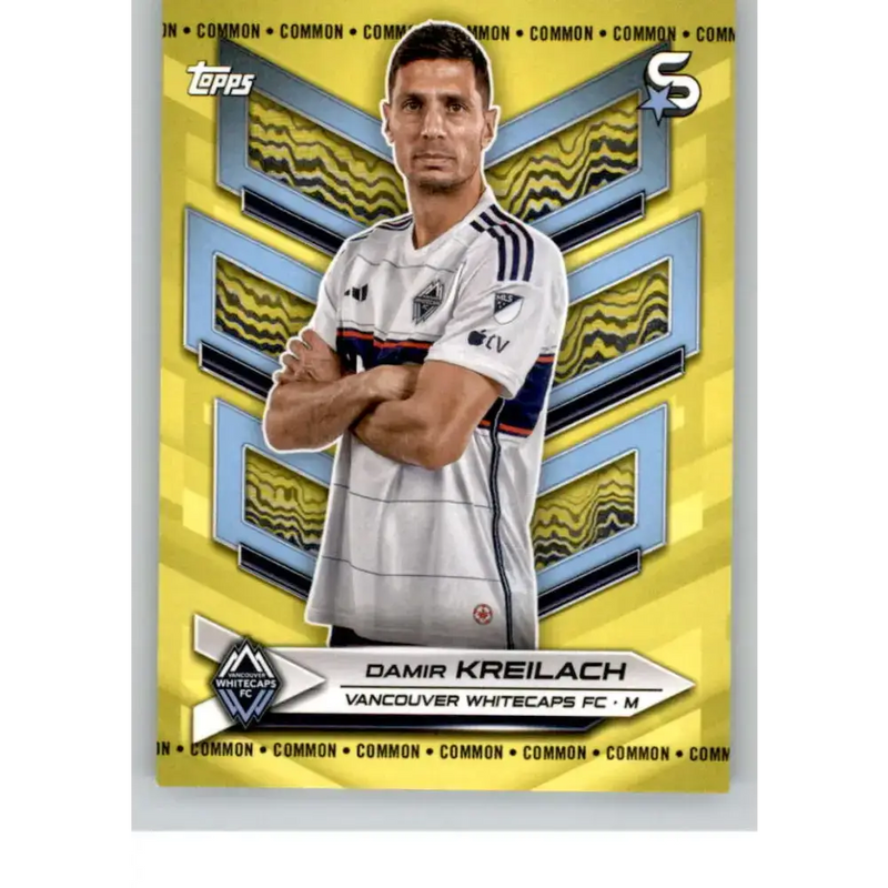 2024 Topps MLS Superstars Common Yellow #13 Damir Kreilach NM-MT Vancouver Whitecaps FC Soccer Card - Soccer Card Single
