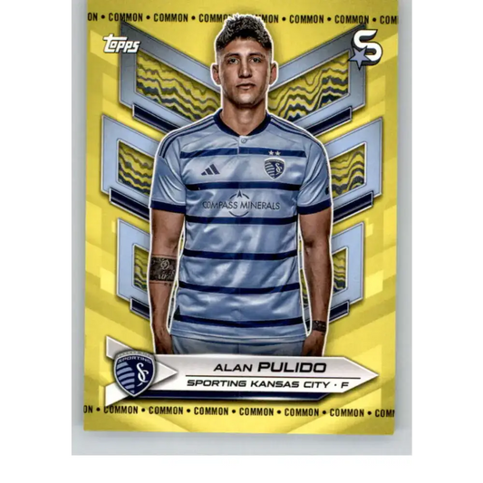 2024 Topps MLS Superstars Common Yellow #132 Alan Pulido NM-MT Sporting Kansas City Soccer Card - Soccer Card Single