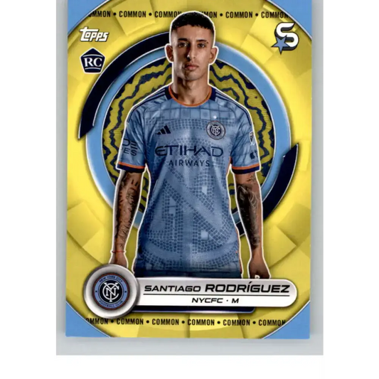 2024 Topps MLS Superstars Common Yellow #136 Santiago Rodriguez NM-MT RC Rookie NYCFC Soccer Card - Soccer Card Single
