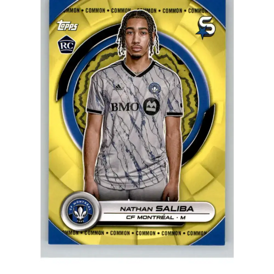 2024 Topps MLS Superstars Common Yellow #146 Nathan Saliba NM-MT RC Rookie CF Montreal Soccer Card - Soccer Card Single