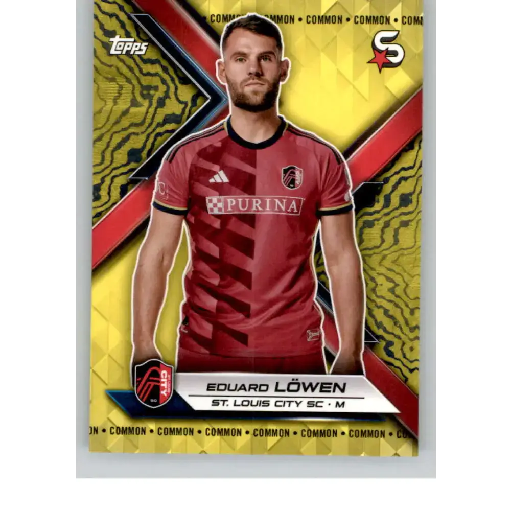 2024 Topps MLS Superstars Common Yellow #171 Eduard Lowen NM-MT St. Louis City SC Soccer Card - Soccer Card Single