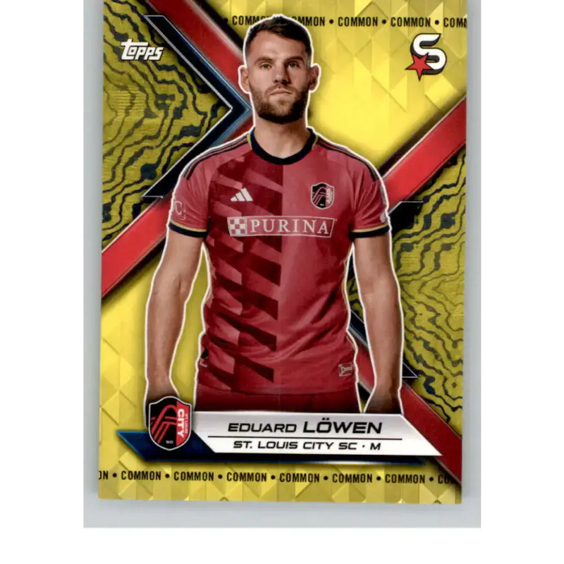 2024 Topps MLS Superstars Common Yellow #171 Eduard Lowen NM-MT St. Louis City SC Soccer Card - Soccer Card Single