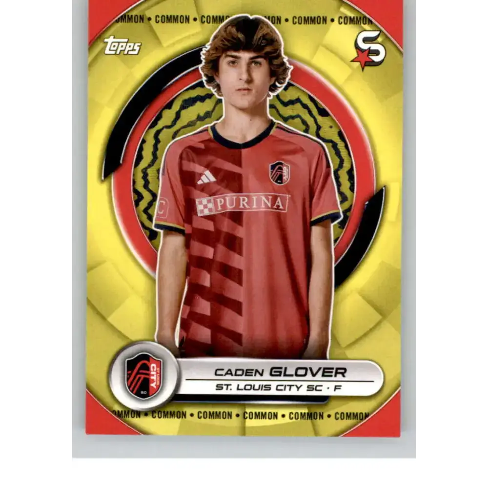 2024 Topps MLS Superstars Common Yellow #176 Caden Glover NM-MT St. Louis City SC Soccer Card - Soccer Card Single