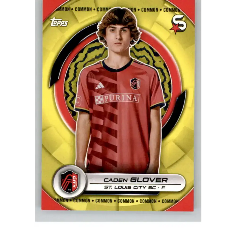 2024 Topps MLS Superstars Common Yellow #176 Caden Glover NM-MT St. Louis City SC Soccer Card - Soccer Card Single