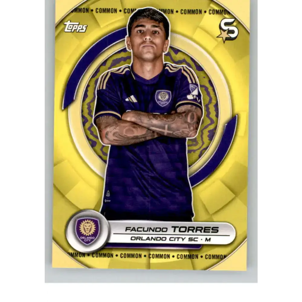2024 Topps MLS Superstars Common Yellow #187 Facundo Torres NM-MT Orlando City SC Soccer Card - Soccer Card Single