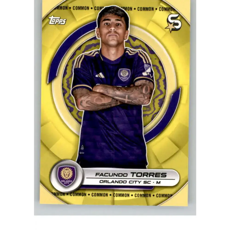 2024 Topps MLS Superstars Common Yellow #187 Facundo Torres NM-MT Orlando City SC Soccer Card - Soccer Card Single