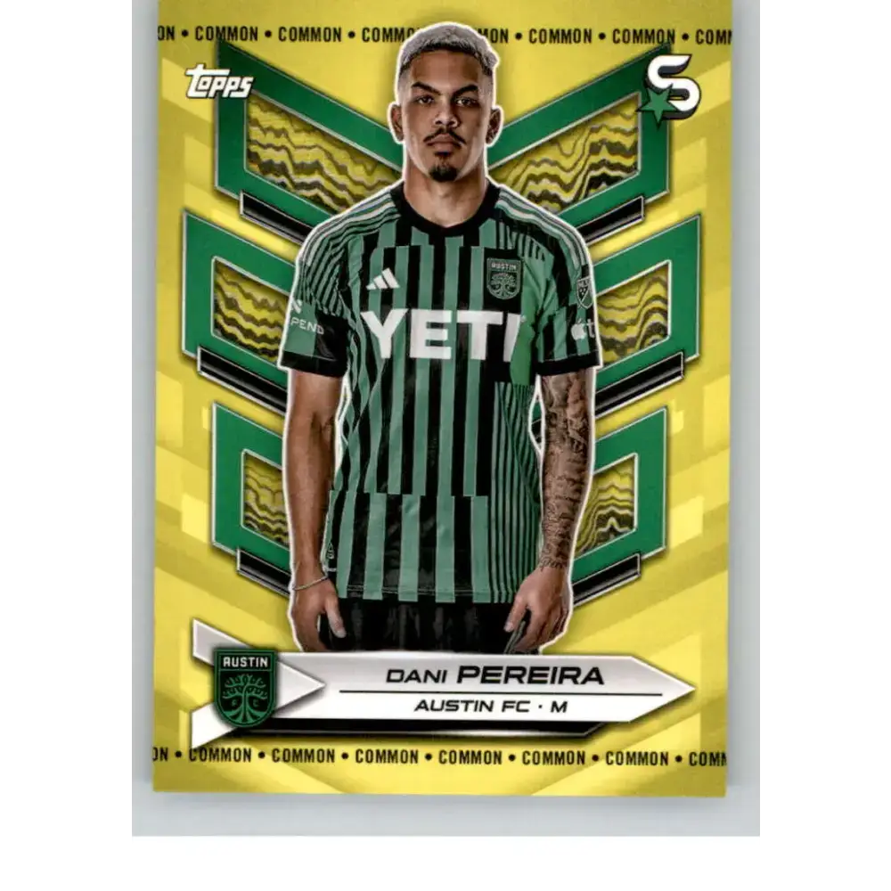 2024 Topps MLS Superstars Common Yellow #189 Dani Pereira NM-MT Austin FC Soccer Card - Soccer Card Single