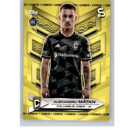 2024 Topps MLS Superstars Common Yellow #192 Alexandru Matan NM-MT RC Rookie Columbus Crew Soccer Card - Soccer Card