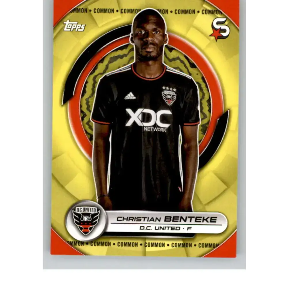 2024 Topps MLS Superstars Common Yellow #20 Christian Benteke NM-MT D.C. United Soccer Card - Soccer Card Single