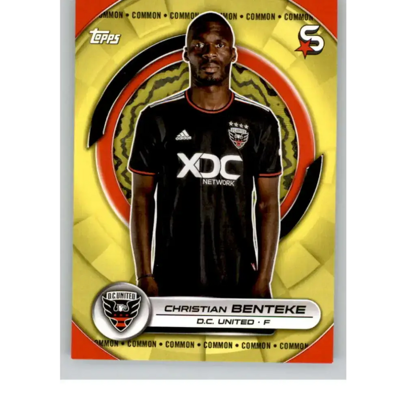 2024 Topps MLS Superstars Common Yellow #20 Christian Benteke NM-MT D.C. United Soccer Card - Soccer Card Single