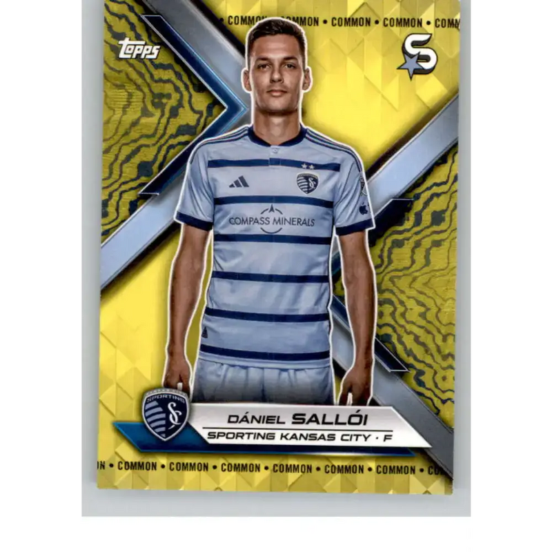 2024 Topps MLS Superstars Common Yellow #3 Daniel Salloi NM-MT Sporting Kansas City Soccer Card - Soccer Card Single