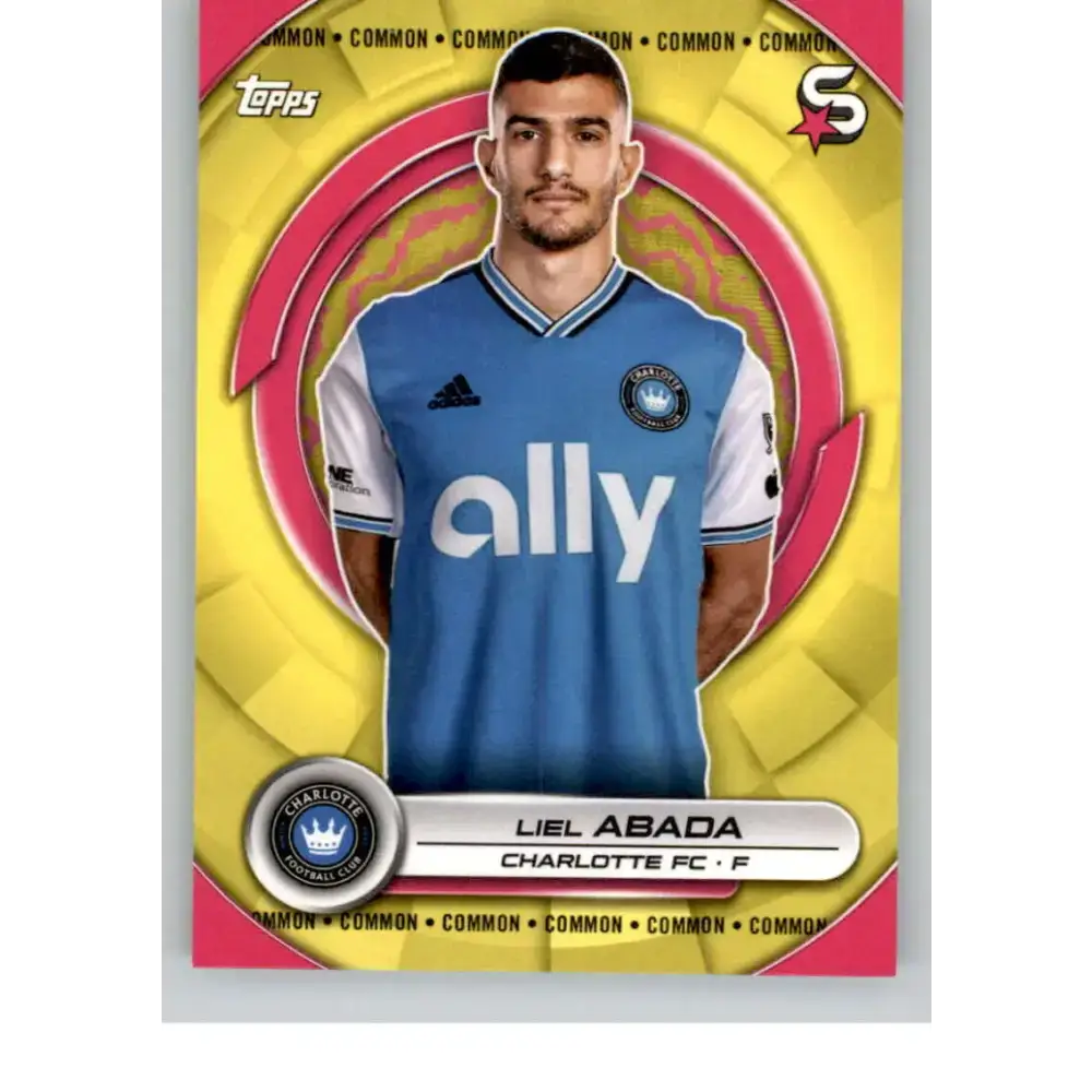2024 Topps MLS Superstars Common Yellow #43 Liel Abada NM-MT Charlotte FC Soccer Card - Soccer Card Single