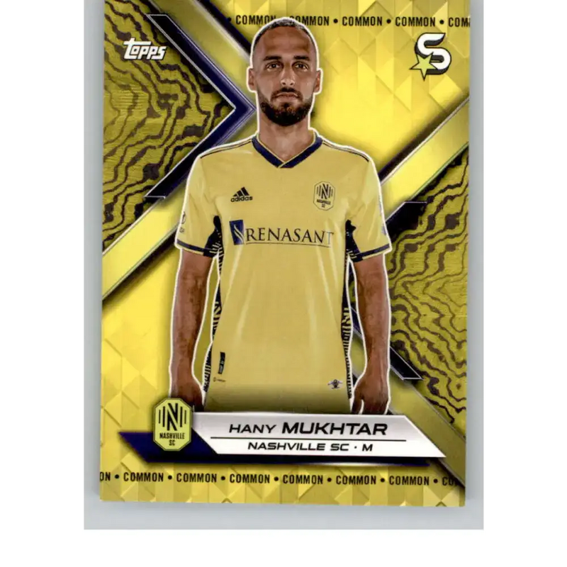 2024 Topps MLS Superstars Common Yellow #47 Hany Mukhtar NM-MT Nashville SC Soccer Card - Soccer Card Single