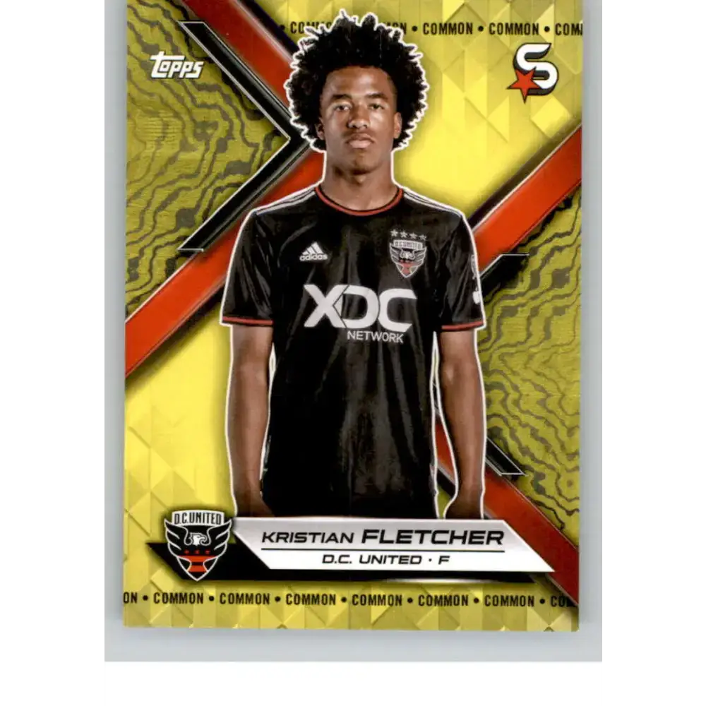 2024 Topps MLS Superstars Common Yellow #53 Kristian Fletcher NM-MT D.C. United Soccer Card - Soccer Card Single