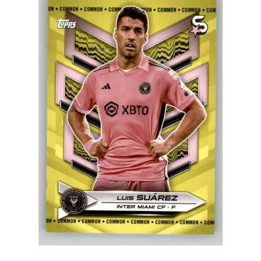 2024 Topps MLS Superstars Common Yellow #9 Luis Suarez NM-MT Inter Miami CF Soccer Card - Soccer Card Single