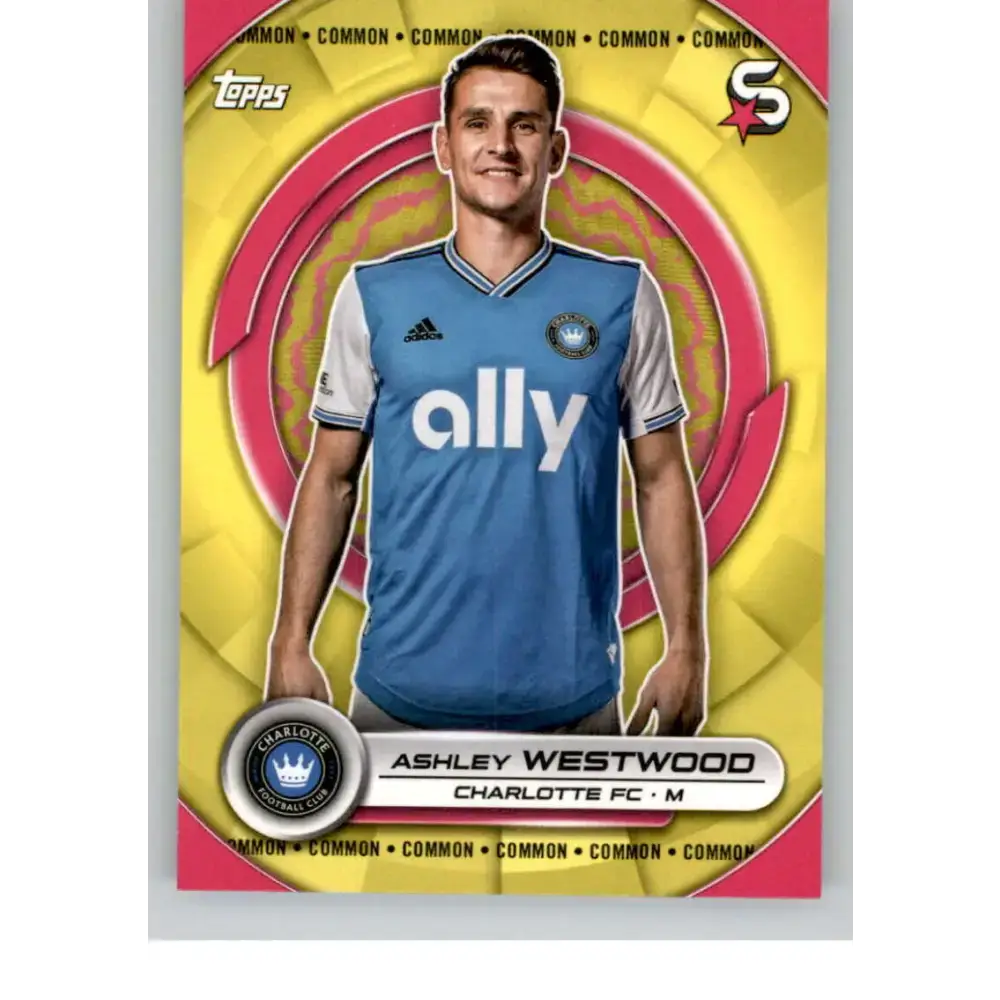 2024 Topps MLS Superstars Common Yellow #96 Ashley Westwood NM-MT Charlotte FC Soccer Card - Soccer Card Single
