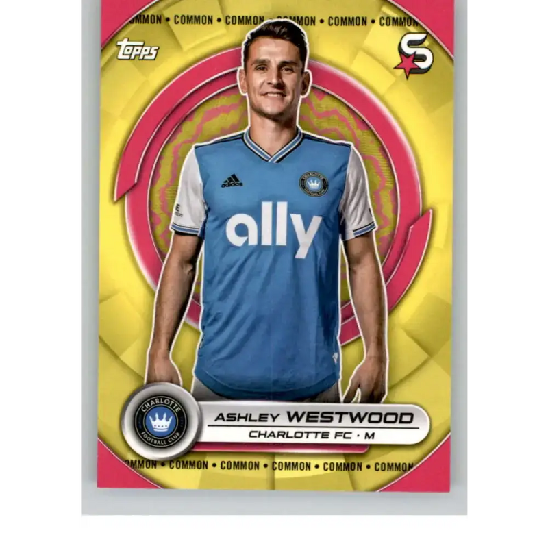 2024 Topps MLS Superstars Common Yellow #96 Ashley Westwood NM-MT Charlotte FC Soccer Card - Soccer Card Single