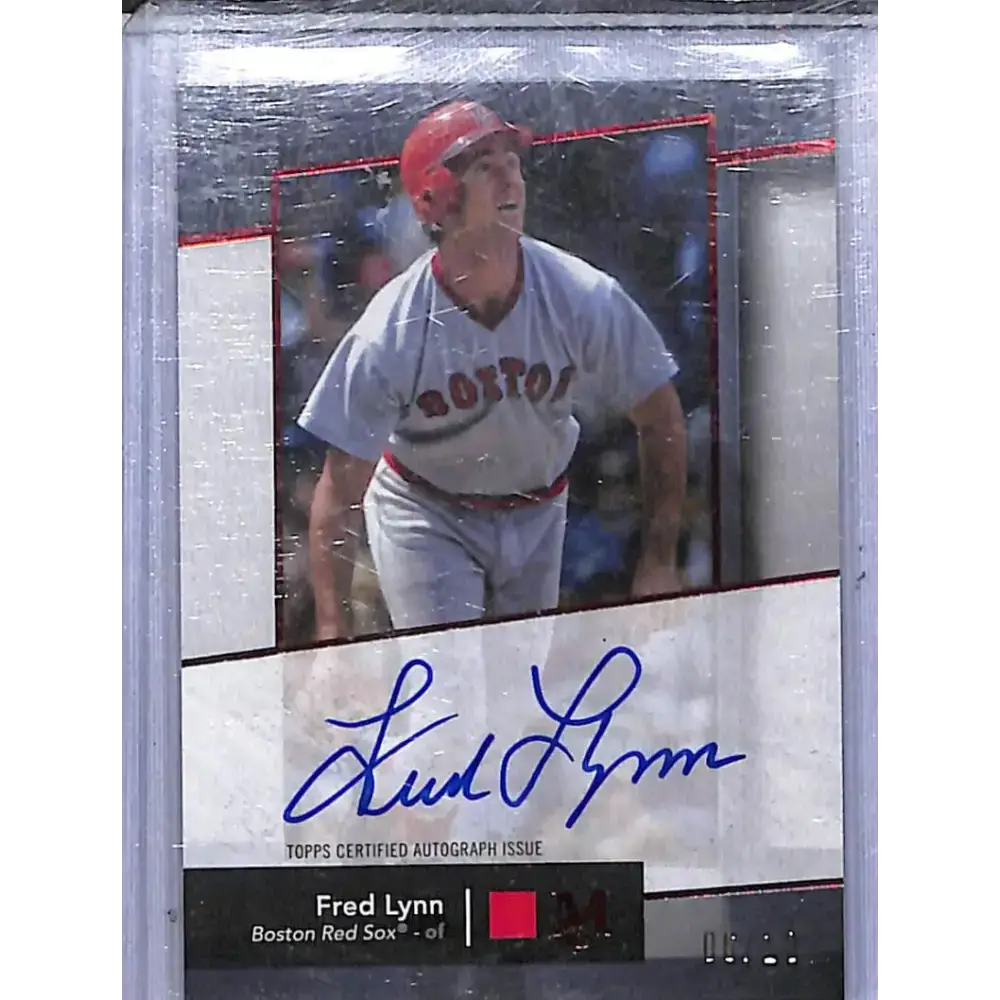 2024 Topps Museum Collection Archival Red #AA-FL Fred Lynn NM-MT Auto 6/10 Boston Red Sox - Baseball Card Single