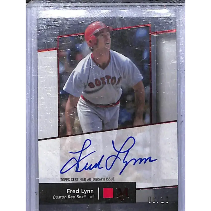2024 Topps Museum Collection Archival Red #AA-FL Fred Lynn NM-MT Auto 6/10 Boston Red Sox - Baseball Card Single