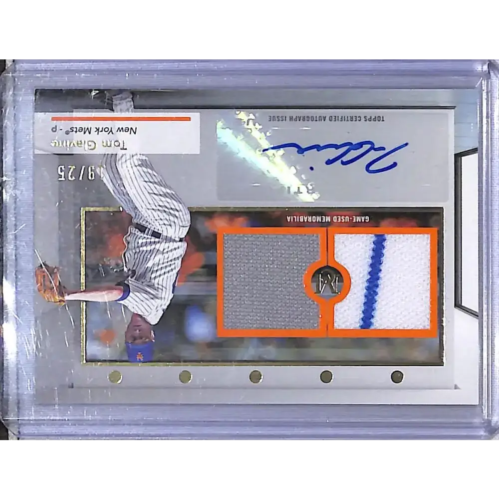 2024 Topps Museum Collection Signature Swatches Dual #SWDRA-TG Tom Glavine NM-MT MEM Auto 19/25 New York Mets