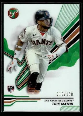 2024 Topps Pristine #198 Luis Matos Green Refractors #/150 - Baseball Card Single