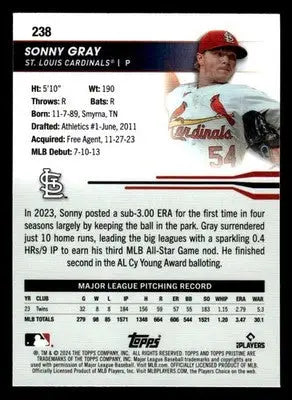2024 Topps Pristine #238 Sonny Gray - Baseball Card Single