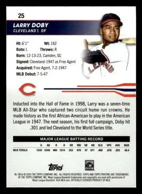 2024 Topps Pristine #25 Larry Doby - Baseball Card Single