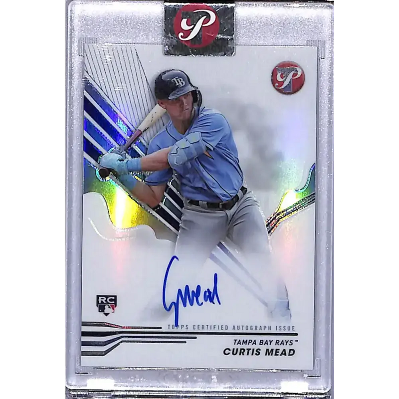 2024 Topps Pristine #PA-CME Curtis Mead NM-MT RC Rookie Auto Tampa Bay Rays Baseball Card - Baseball Card Single