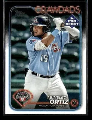 2024 Topps Pro Debut Abimelec Ortiz #PD-33 Hickory Crawdads