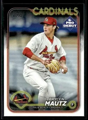 2024 Topps Pro Debut Brycen Mautz #PD-160 Palm Beach Cardinals