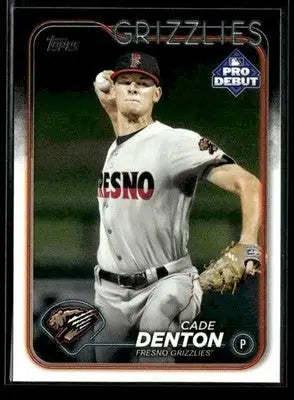 2024 Topps Pro Debut Cade Denton #PD-86 Fresno Grizzlies