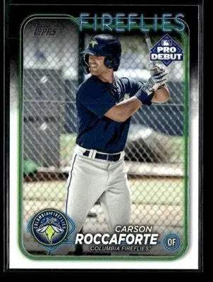 2024 Topps Pro Debut Carson Roccaforte #PD-71 Columbia Fireflies